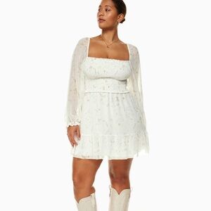 Aritzia Wilfred Tempest Floral Long Sleeve Dress